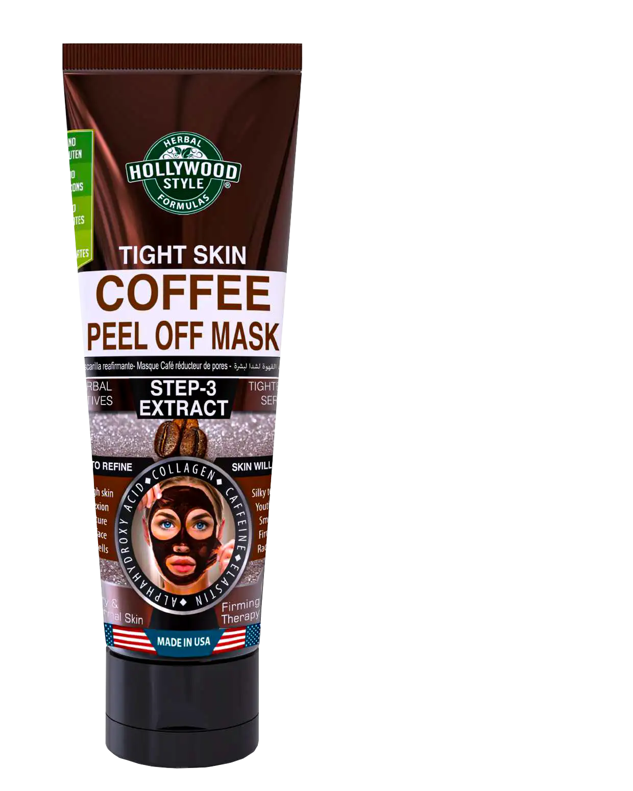 Mascarilla desprendible de Café